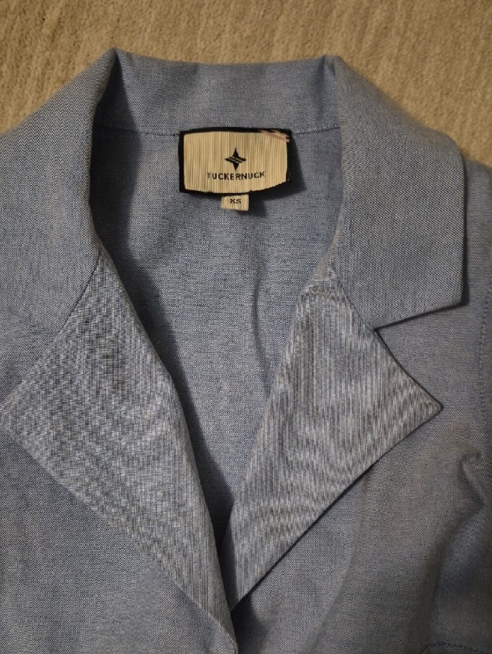 Tuckernuck Sleeveless Oxford Royal Dress - Picture 2 of 6